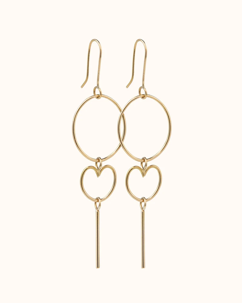 MAMALOVES Signature Oorbellen - Verguld - Gepersonaliseerde Sieraden