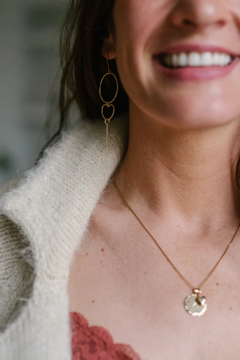 MAMALOVES Signature Oorbellen - Verguld - Gepersonaliseerde Sieraden