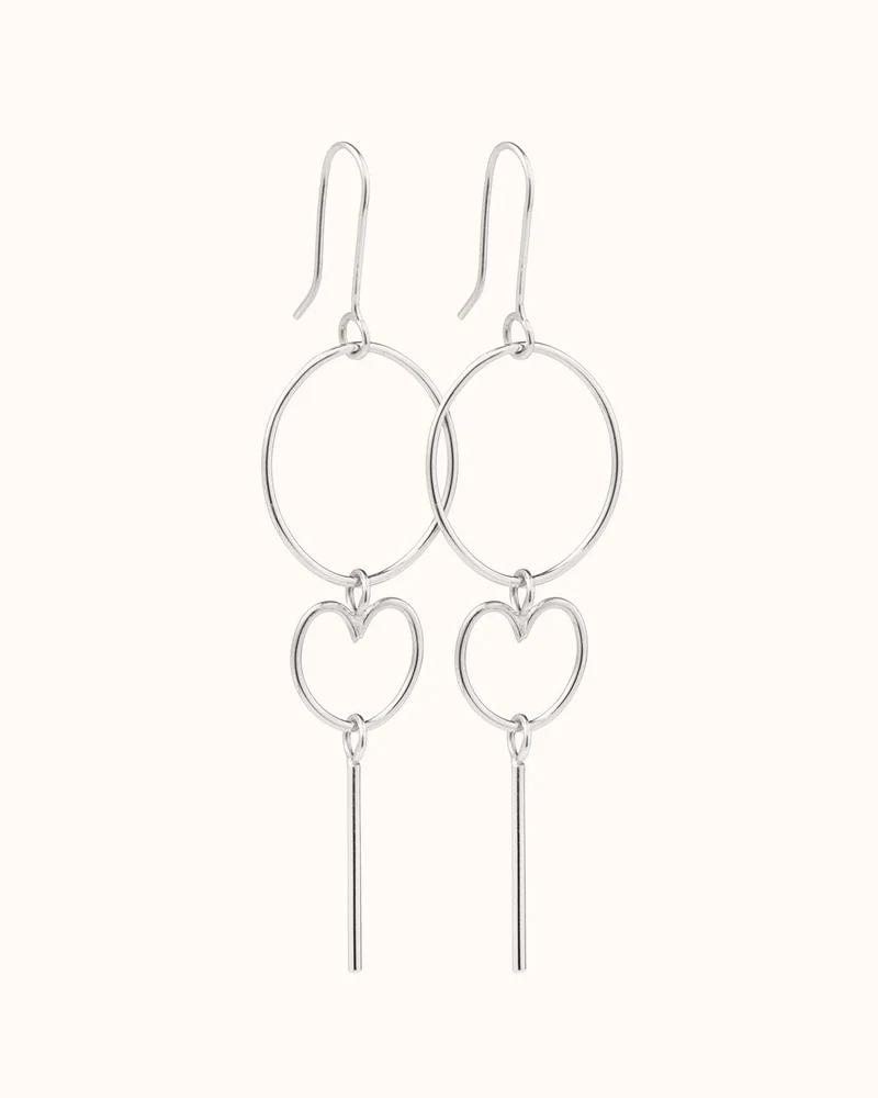MAMALOVES Signature Oorbellen - Zilver - Gepersonaliseerde Sieraden