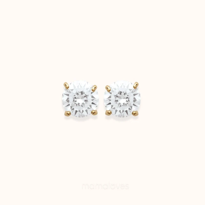 Sparkle Studs - Verguld - Gepersonaliseerde Sieraden