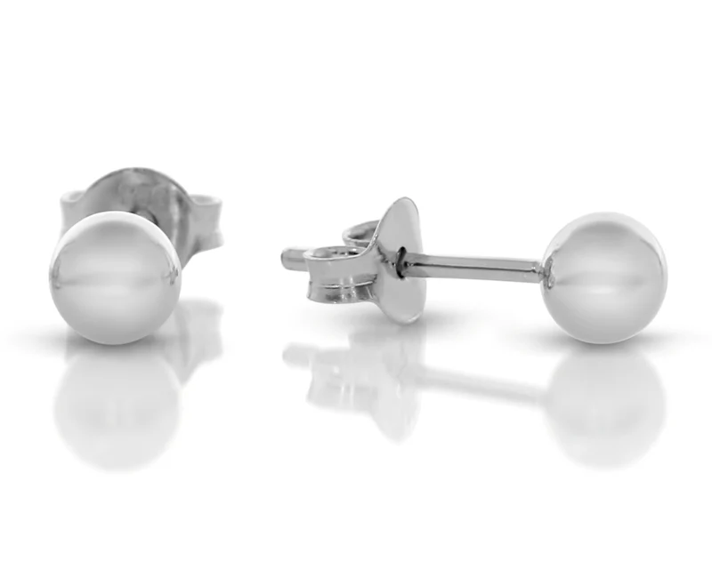 Kugel Ohrstecker 5 mm Ohrstecker 925 Silber