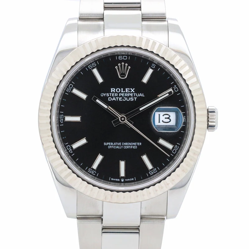 Rolex Datejust 41 Ref. 126334 Black Dial Oyster Edelstahl Full Set