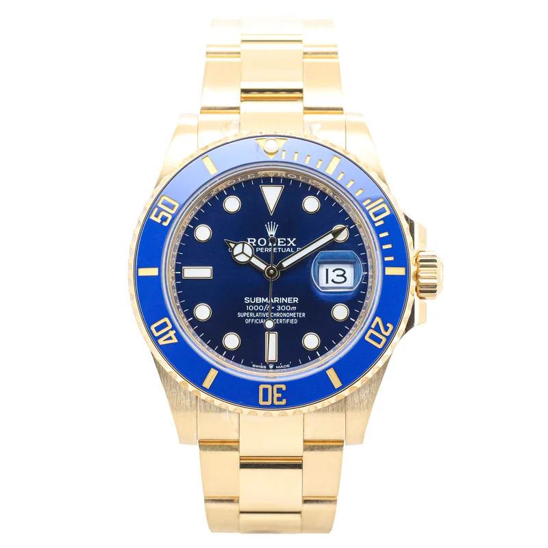 Rolex Submariner Date 41mm 126618LB 18K Gold Bluesy Full Set Full Link
