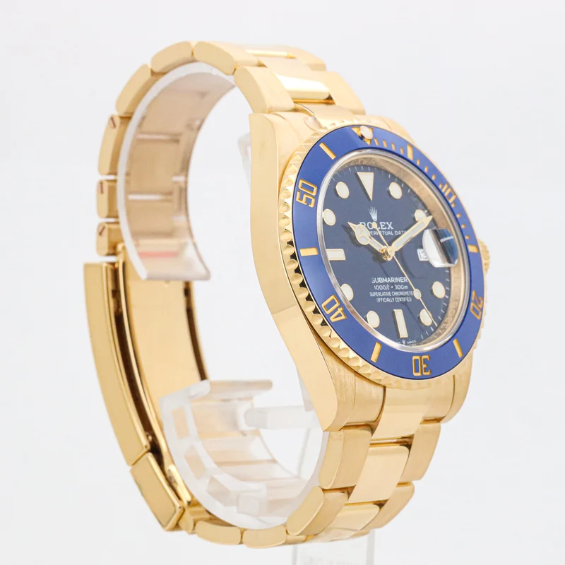 Rolex Submariner Date 41mm 126618LB 18K Gold Bluesy Full Set Full Link