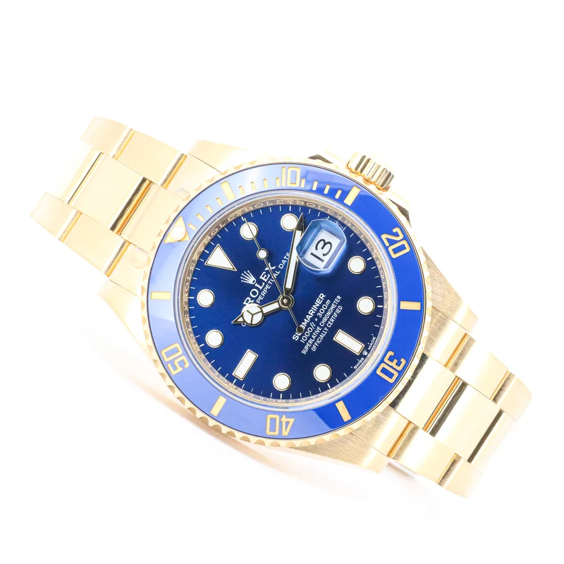Rolex Submariner Date 41mm 126618LB 18K Gold Bluesy Full Set Full Link