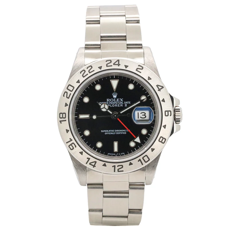 Rolex Explorer II 16570 Edelstahl Black Dial 1998