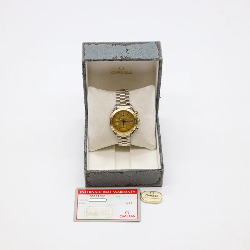 Omega Speedmaster Date 33111000 Edelstahl/Gold Chronograph