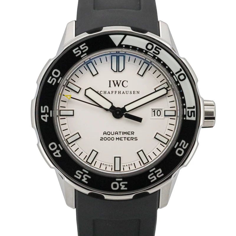 IWC Schaffhausen Apuatimer Automatic 2000 IW356806 White Dial Edelstahl/Krautschuk