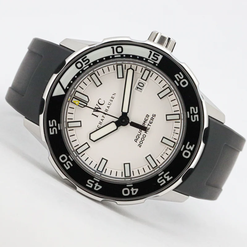 IWC Schaffhausen Apuatimer Automatic 2000 IW356806 White Dial Edelstahl/Krautschuk