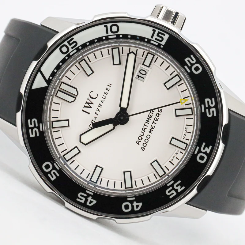 IWC Schaffhausen Apuatimer Automatic 2000 IW356806 White Dial Edelstahl/Krautschuk