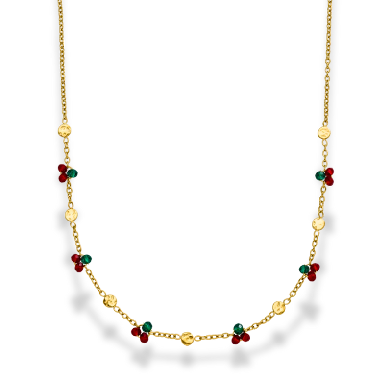 Tiny Cherry Beads Kette 14K Vergoldet
