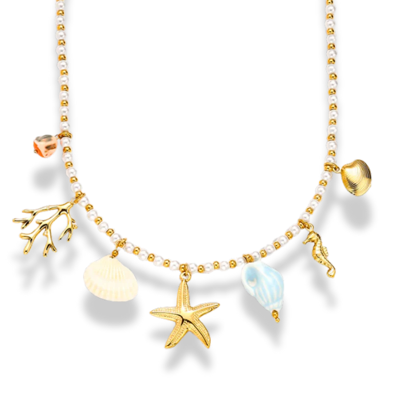 Ocean Treasure Pearl Kette 14K Vergoldet