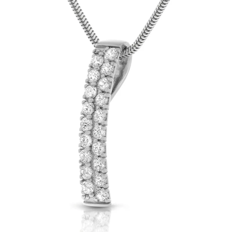 Zirkonia Anhänger Damen Halskette elegant