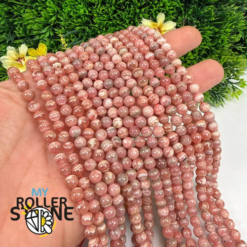 Rhodochrositperle 6 mm 3A