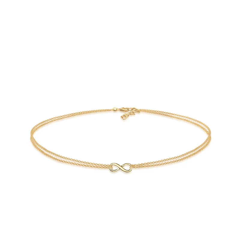 Infinity Symbol Choker & Halskette Schmuck Set