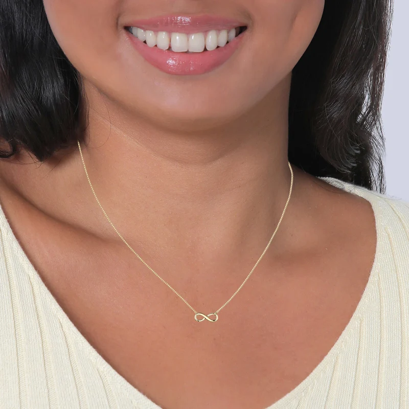 Infinity Symbol Choker & Halskette Schmuck Set