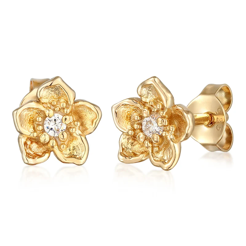 Sakura Flower Ohrstecker & Ohrringe Schmuck Set