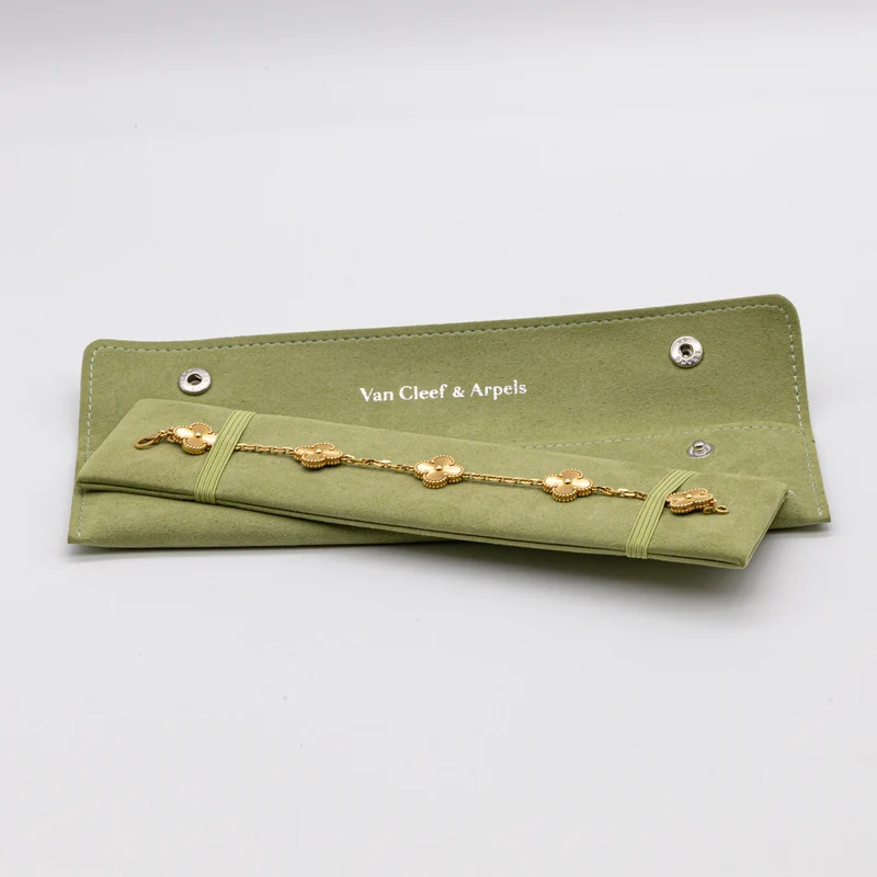 Van Cleef & Arpels Vintage Alhambra Armband 5 Motive 18K Gelbgold Guilloché