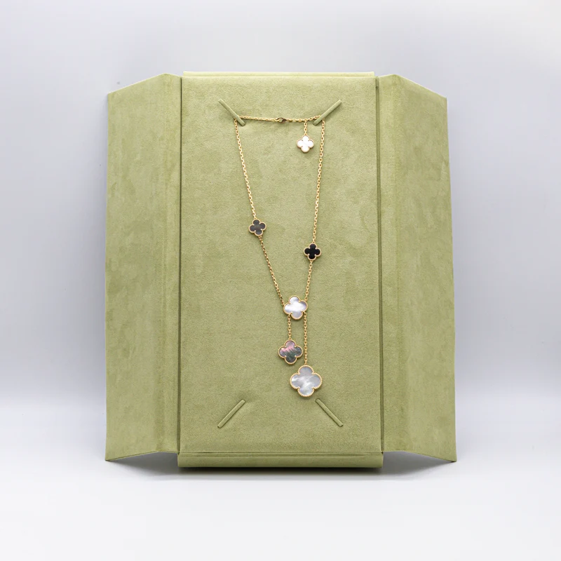 Van Cleef & Arpels Collier Magic Alhambra Halskette 6 Motive 18K Onyx Perlmutt
