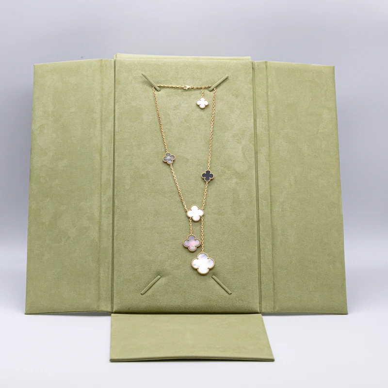 Van Cleef & Arpels Collier Magic Alhambra Halskette 6 Motive 18K Onyx Perlmutt