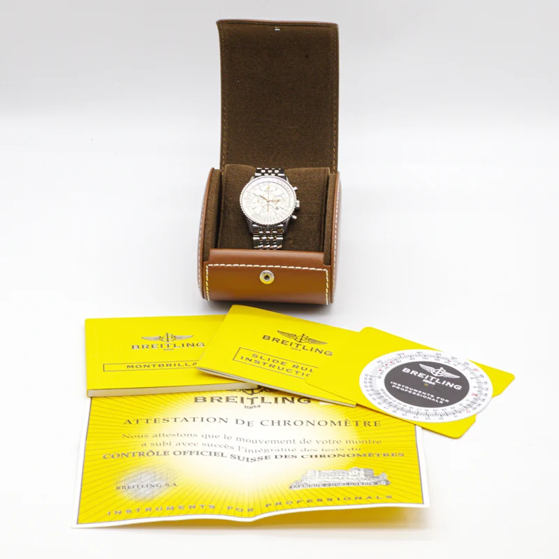 Breitling Montbrillant Navitimer 38 A41370 Chronograph Chronometer Zertifikat
