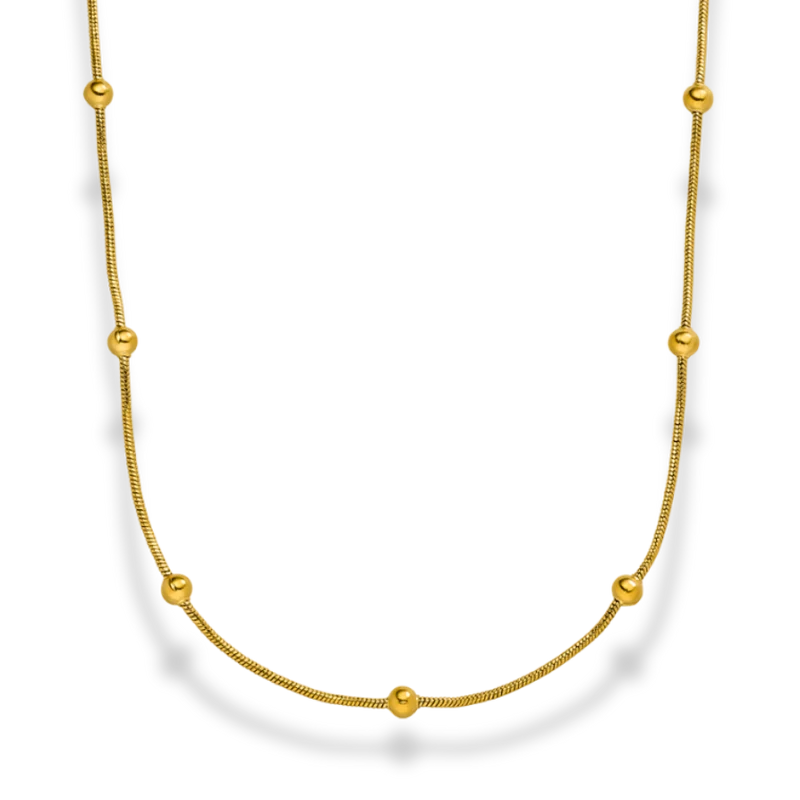 Simple Golden Ball Kette 18K Vergoldet