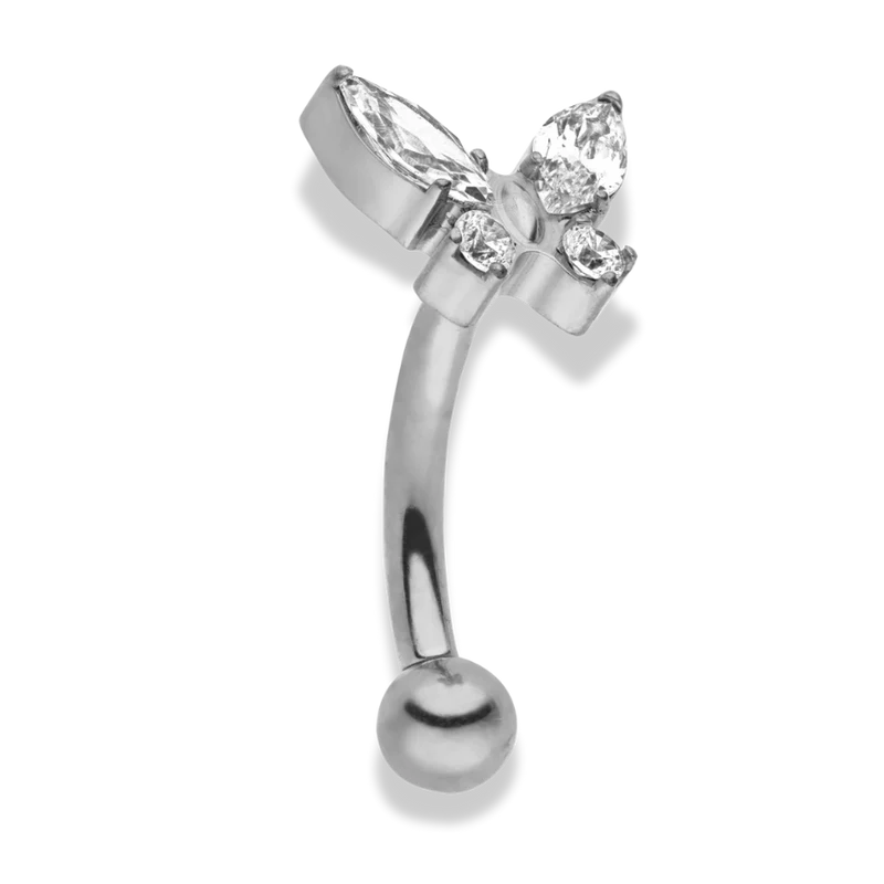 Sweet Butterfly Rook Piercing 18K Vergoldet