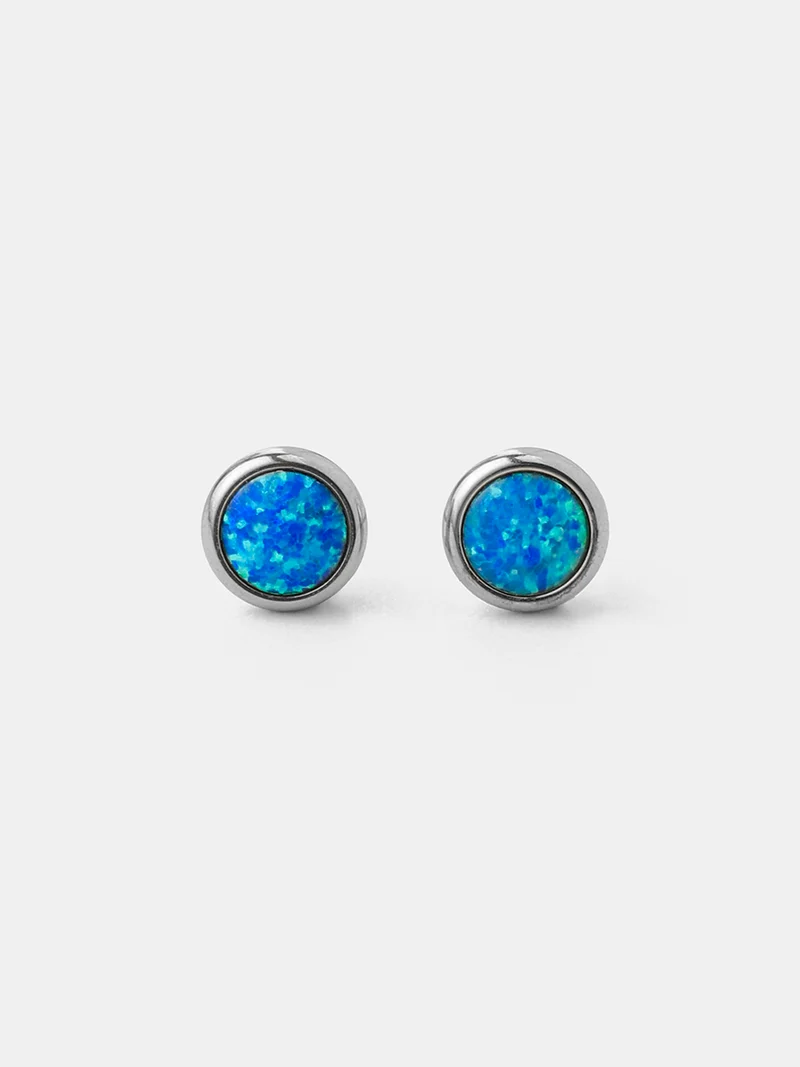 Glitter Stone Stud Ohrringe