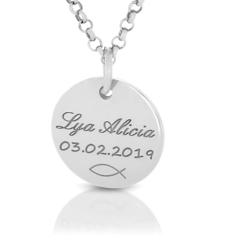NAMENSKETTE GRAVUR 925 STERLING SILBER
