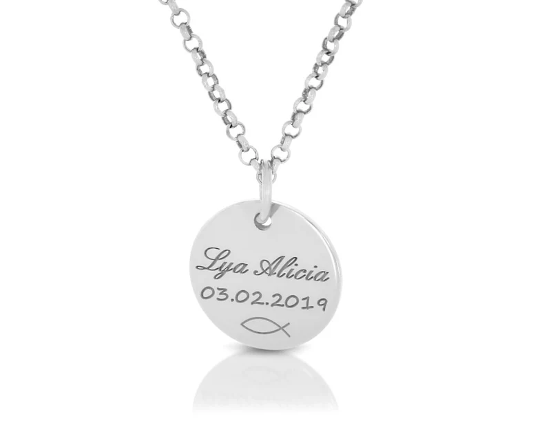 NAMENSKETTE GRAVUR 925 STERLING SILBER