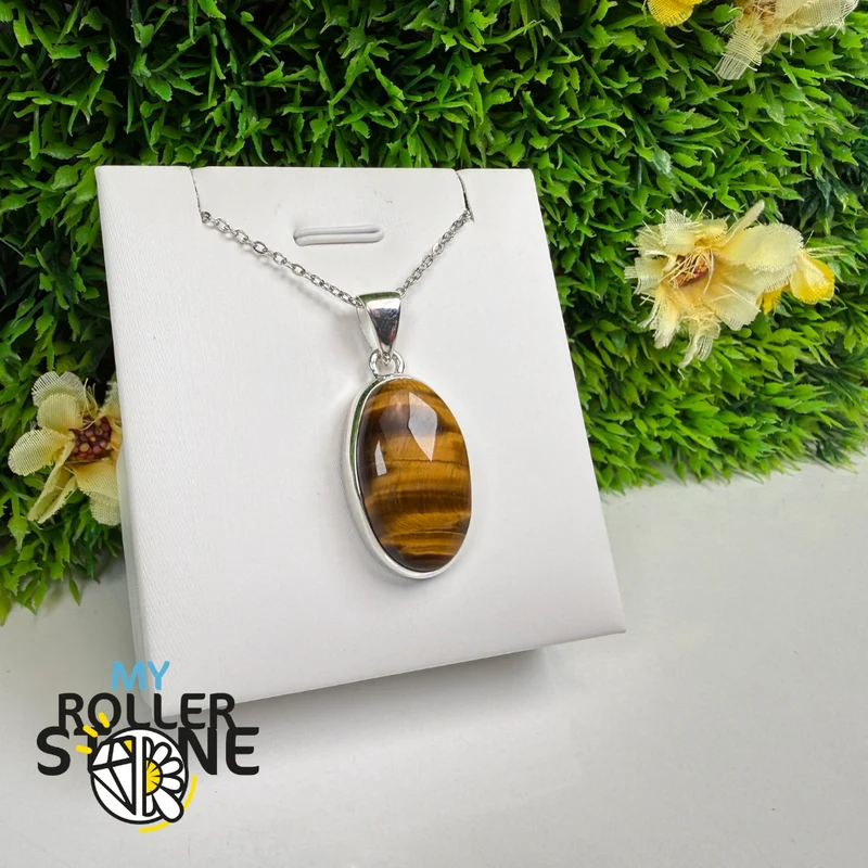 Tigeraugen-Anhänger aus 925er Sterlingsilber – TEYP2050