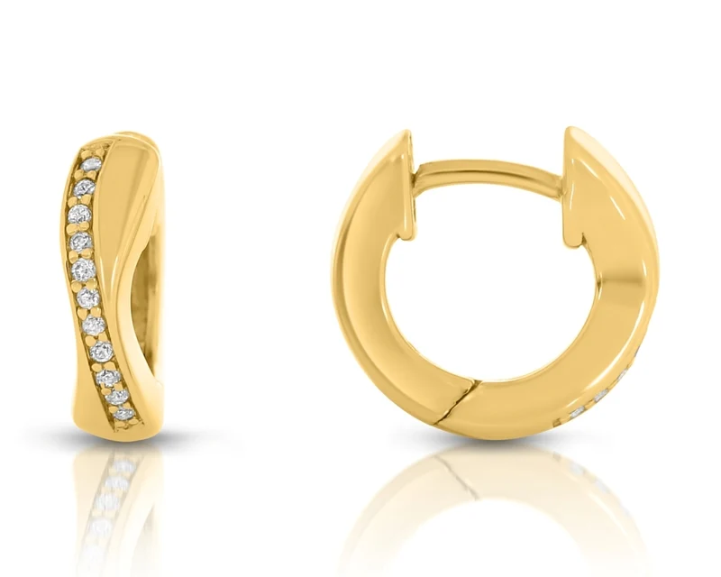 Damen-Ohrringe vergoldet Creolen 925 Sterling Silber