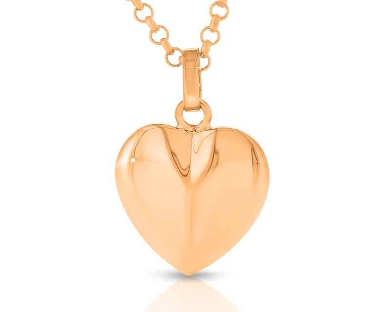 Kette Herz rosé vergoldet Geschenk Mama Herz Kette elegant