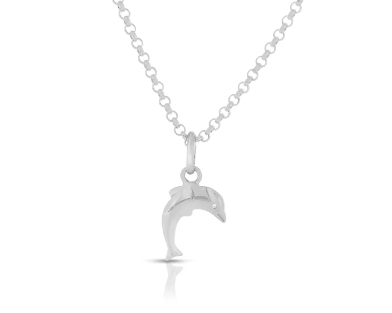 Kette mit Delphin Anhänger 925 Sterling Silber