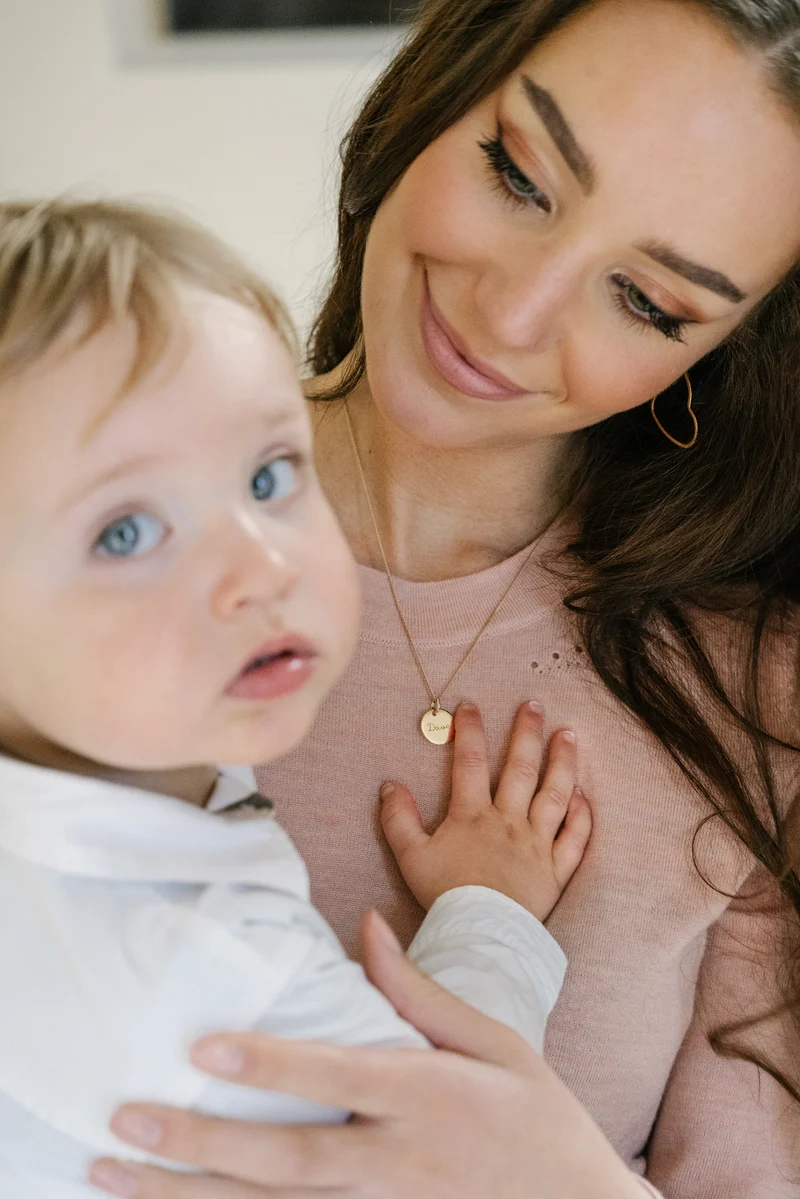 Coin Ketting met naam - Verguld - Gepersonaliseerde Ketting
