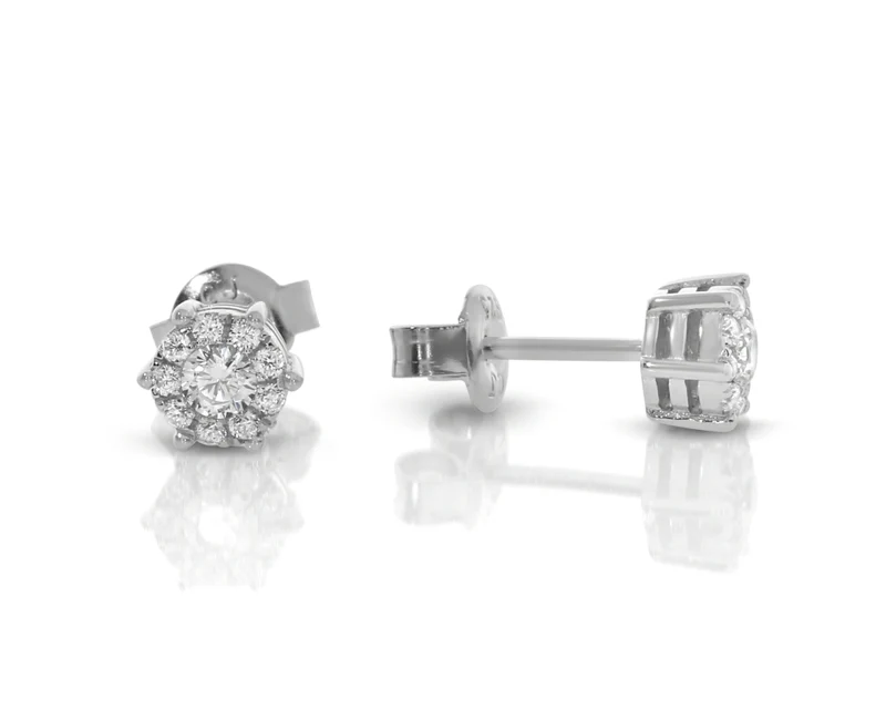 Elegante Ohrstecker Zirkonia 925 Silber