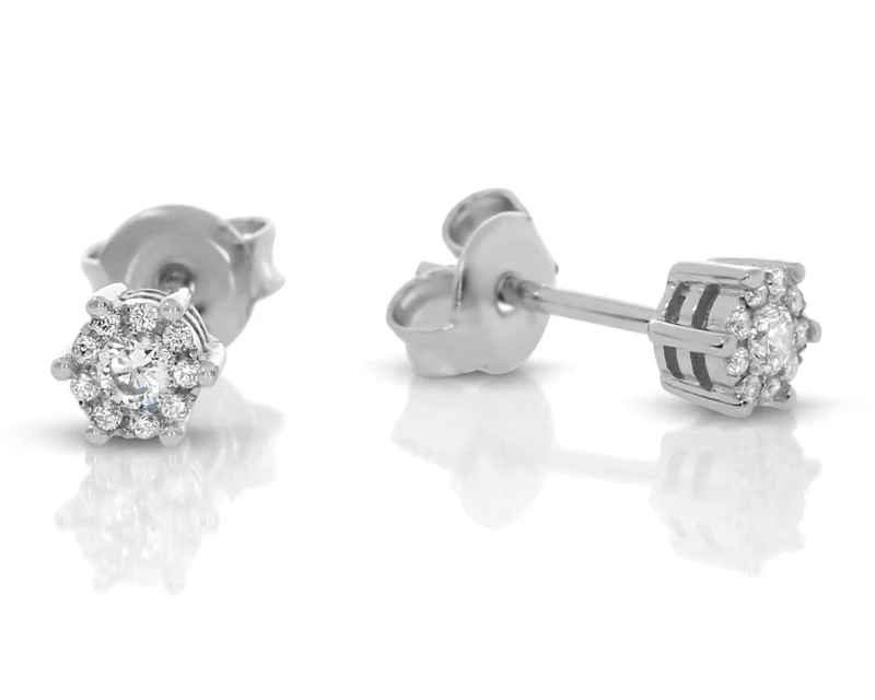 Zirkonia Ohrstecker 925 Silber elegante Ohrringe