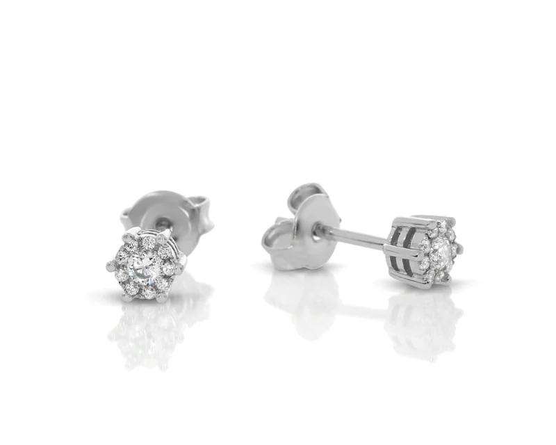 Zirkonia Ohrstecker 925 Silber elegante Ohrringe