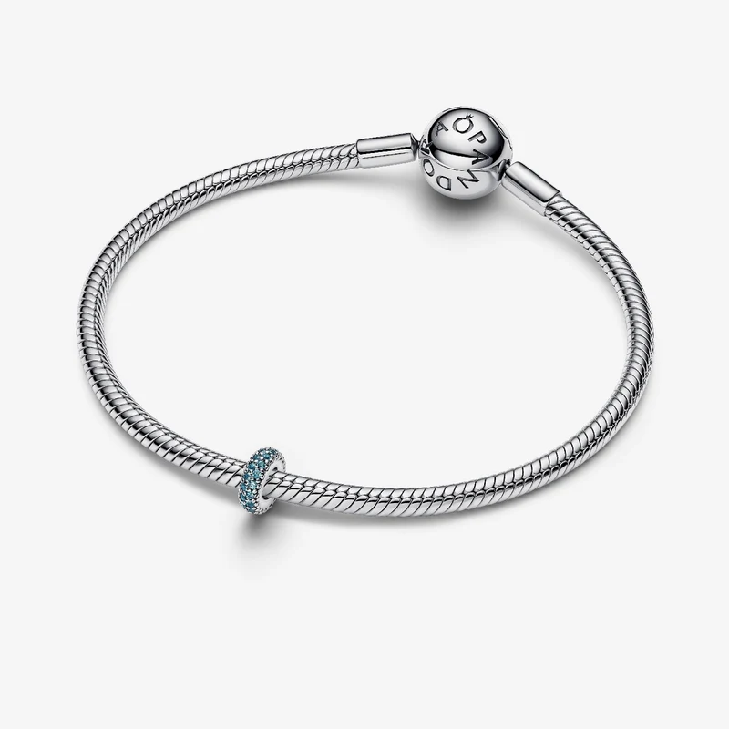 Ice Blue Stone Spacer Charms