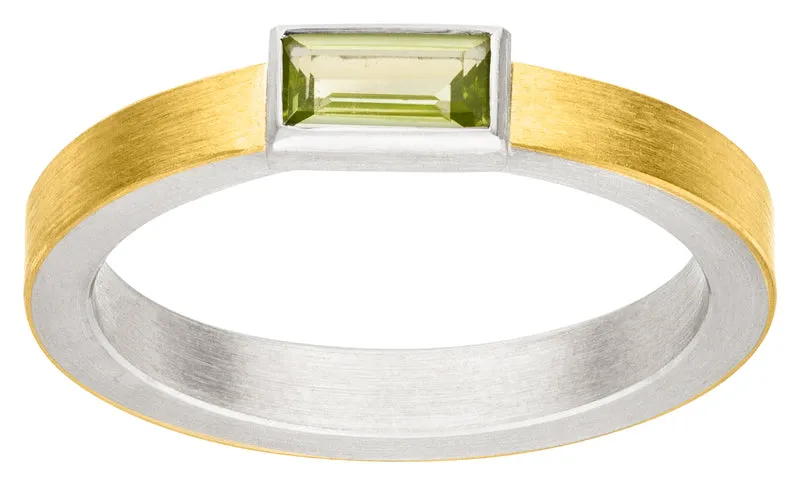 925er Silber Ring feingoldbelegt MANU R1354PR