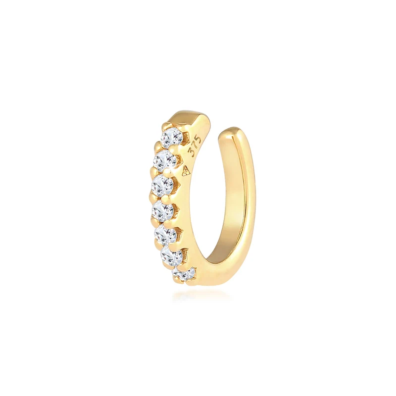 Single Earcuff | Topas ( Weiß )