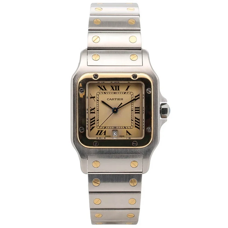 Cartier Santos Galbee 29x41mm 187901 Stahl Gold