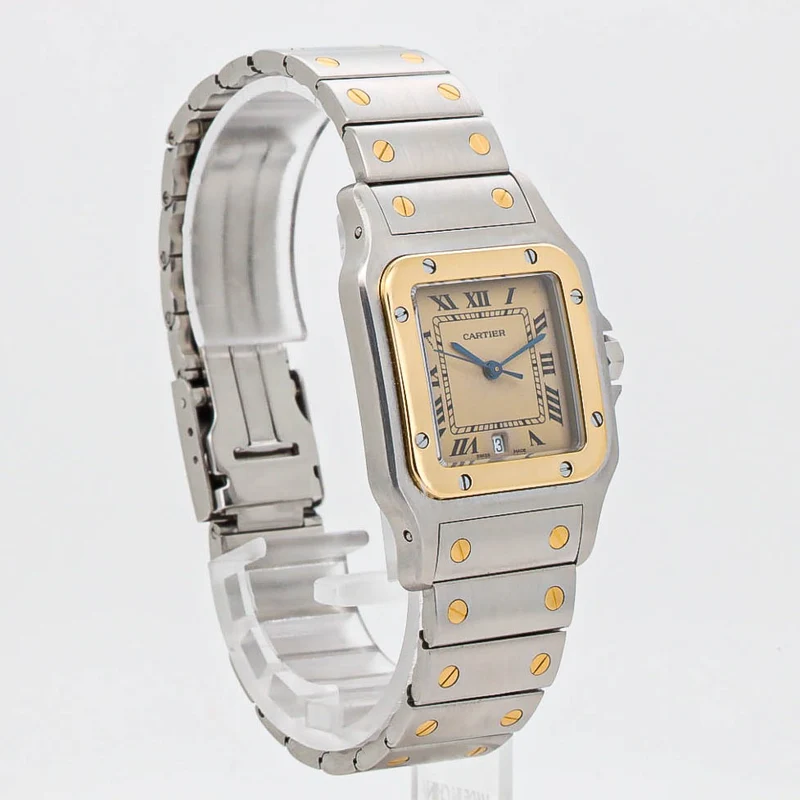 Cartier Santos Galbee 29x41mm 187901 Stahl Gold