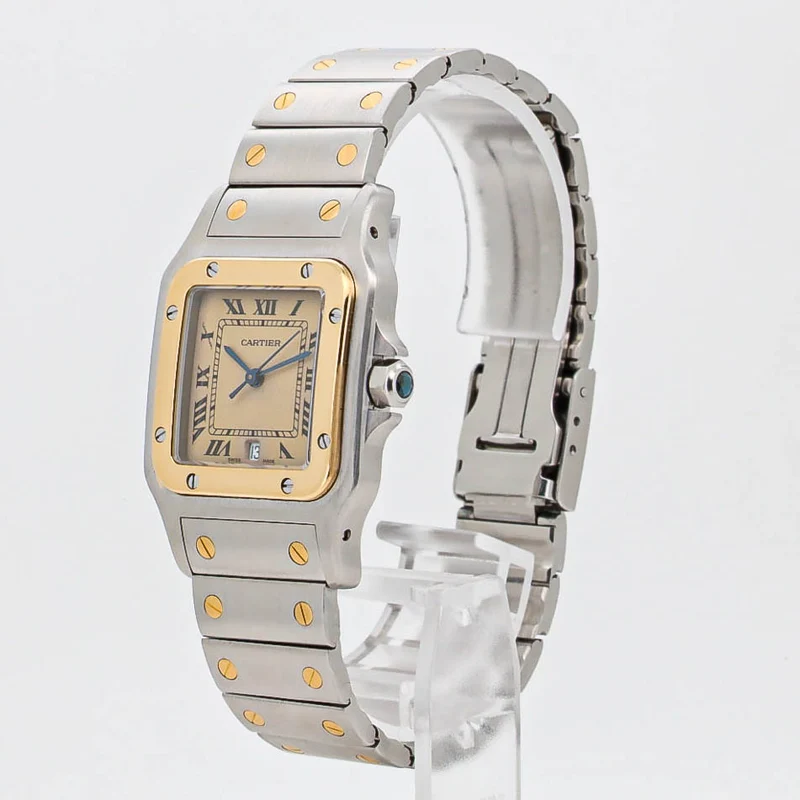 Cartier Santos Galbee 29x41mm 187901 Stahl Gold