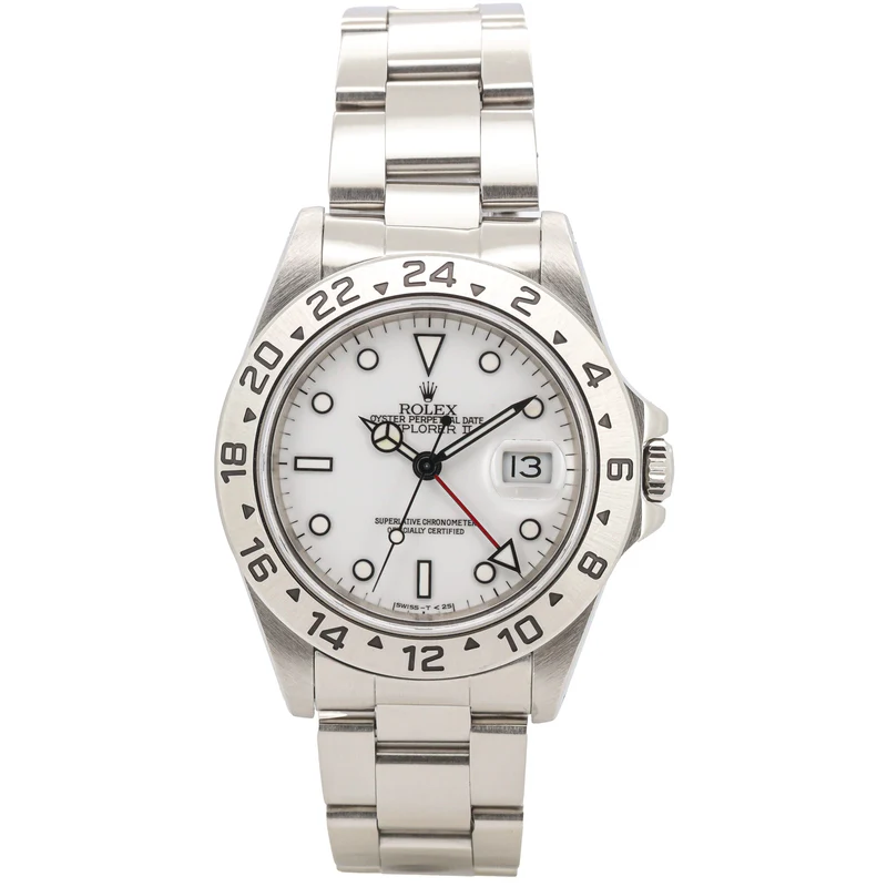 Rolex Explorer II 16570 White Dial Full Set