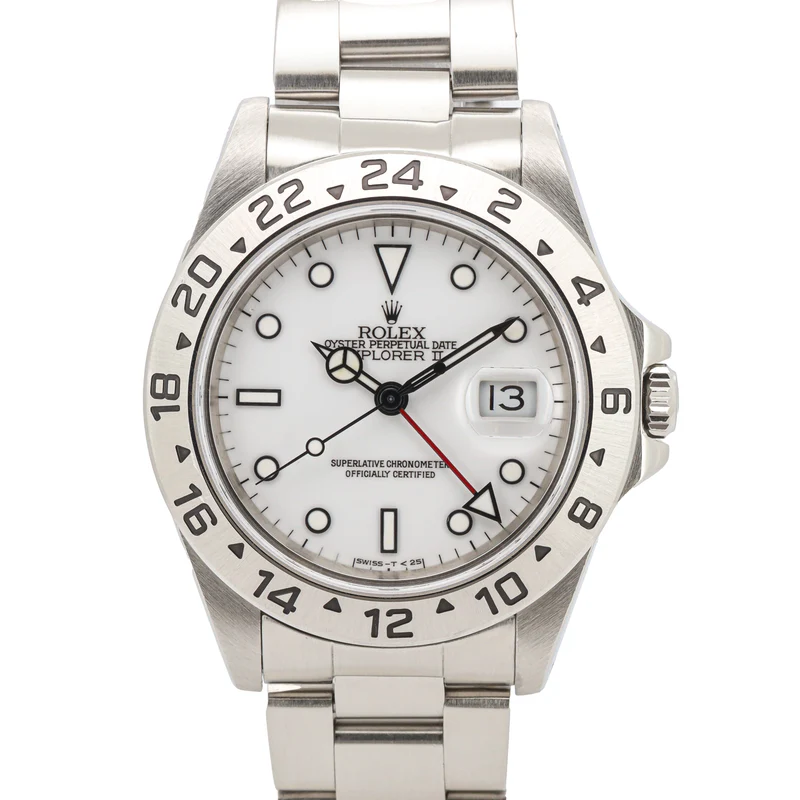 Rolex Explorer II 16570 White Dial Full Set