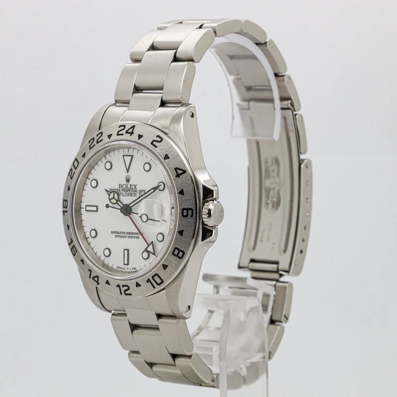 Rolex Explorer II 16570 White Dial Full Set