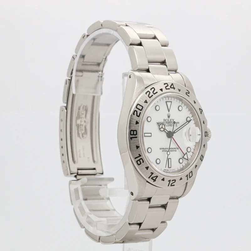 Rolex Explorer II 16570 White Dial Full Set