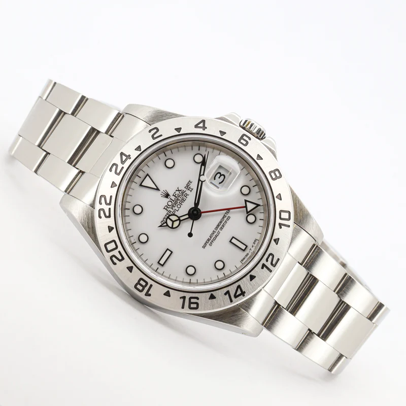 Rolex Explorer II 16570 White Dial Full Set