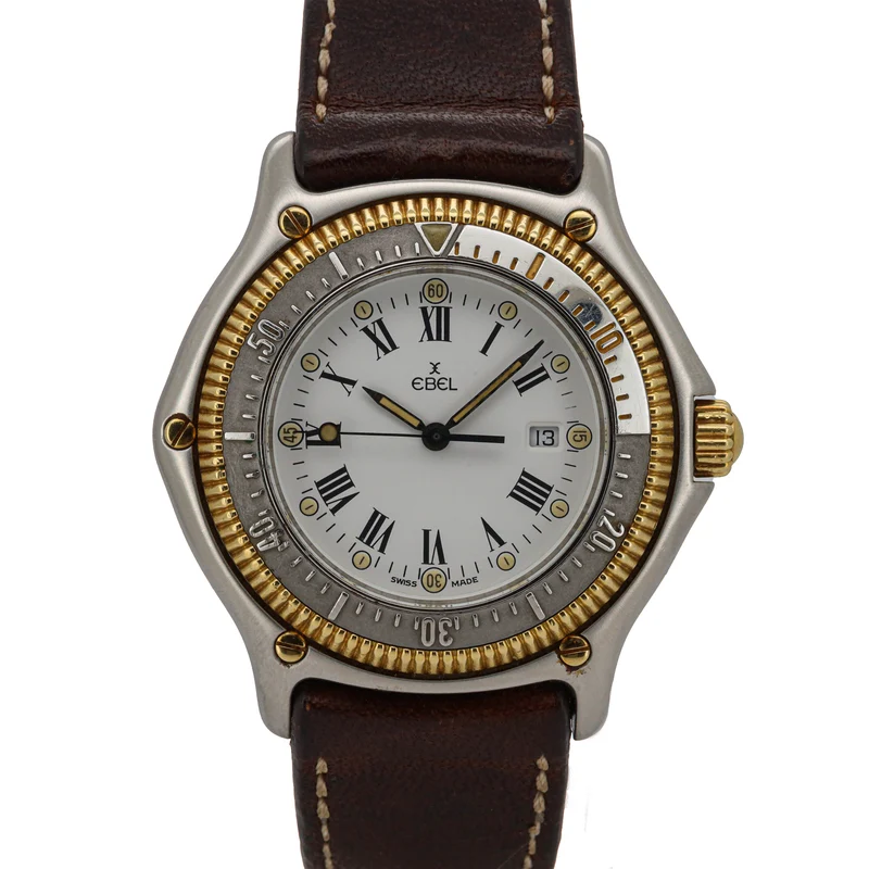 Ebel Discovery 183913 Stahl-Gold 38mm Lederband